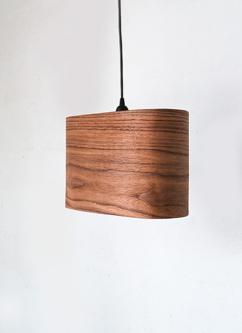 Wagon Walnut - Handmade Wooden Ceiling Light
