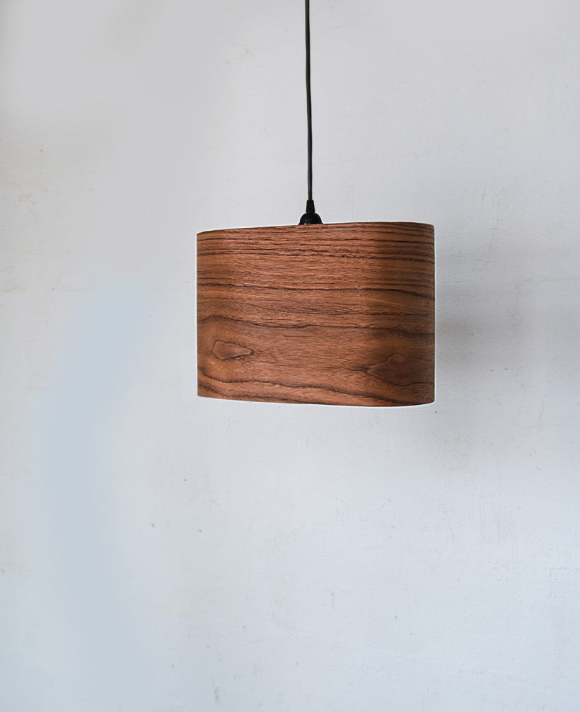 Wagon Walnut - Handmade Wooden Ceiling Light