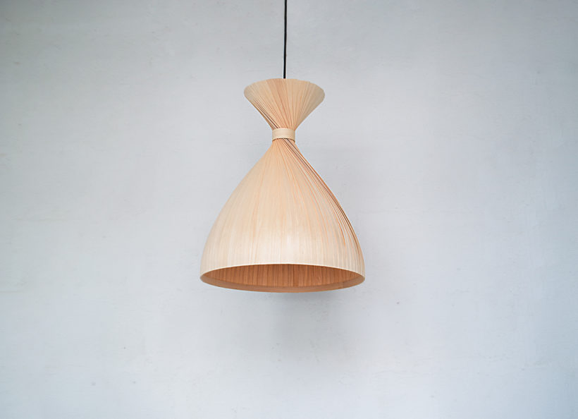 Χειροποίητο Ξύλινο Φωτιστικό Οροφής - 'Teepee Maple'