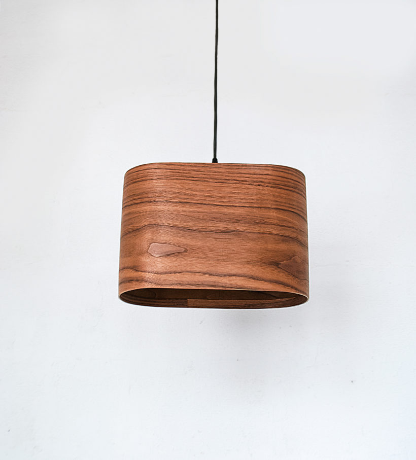 Wagon Walnut - Handmade Wooden Ceiling Light