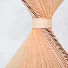 Handmade Wooden Ceiling Light - 'Teepee Maple'