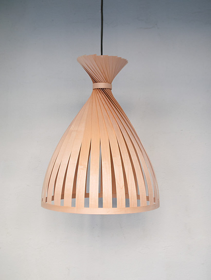 Χειροποίητο Ξύλινο Φωτιστικό Οροφής - 'X Teepee Maple'