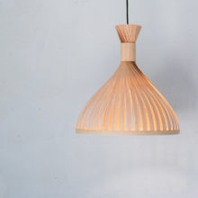 Handmade Wooden Ceiling Light - 'Tropical I'