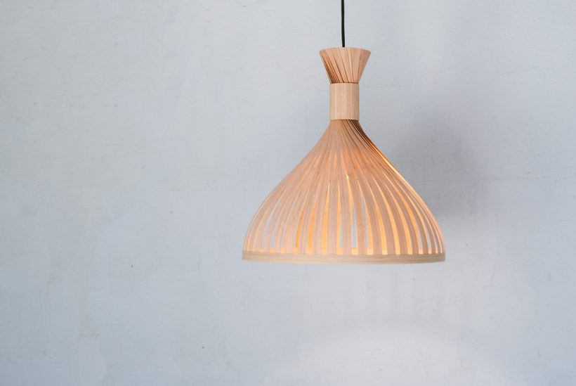 Handmade Wooden Ceiling Light - 'Tropical I'