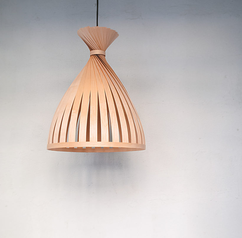 Χειροποίητο Ξύλινο Φωτιστικό Οροφής - 'X Teepee Maple'