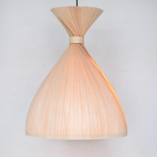 Handmade Wooden Ceiling Light - 'Teepee Maple'