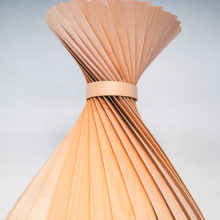Handmade Wooden Ceiling Light - 'X Teepee Maple'
