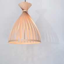 Handmade Wooden Ceiling Light - 'X Teepee Maple'