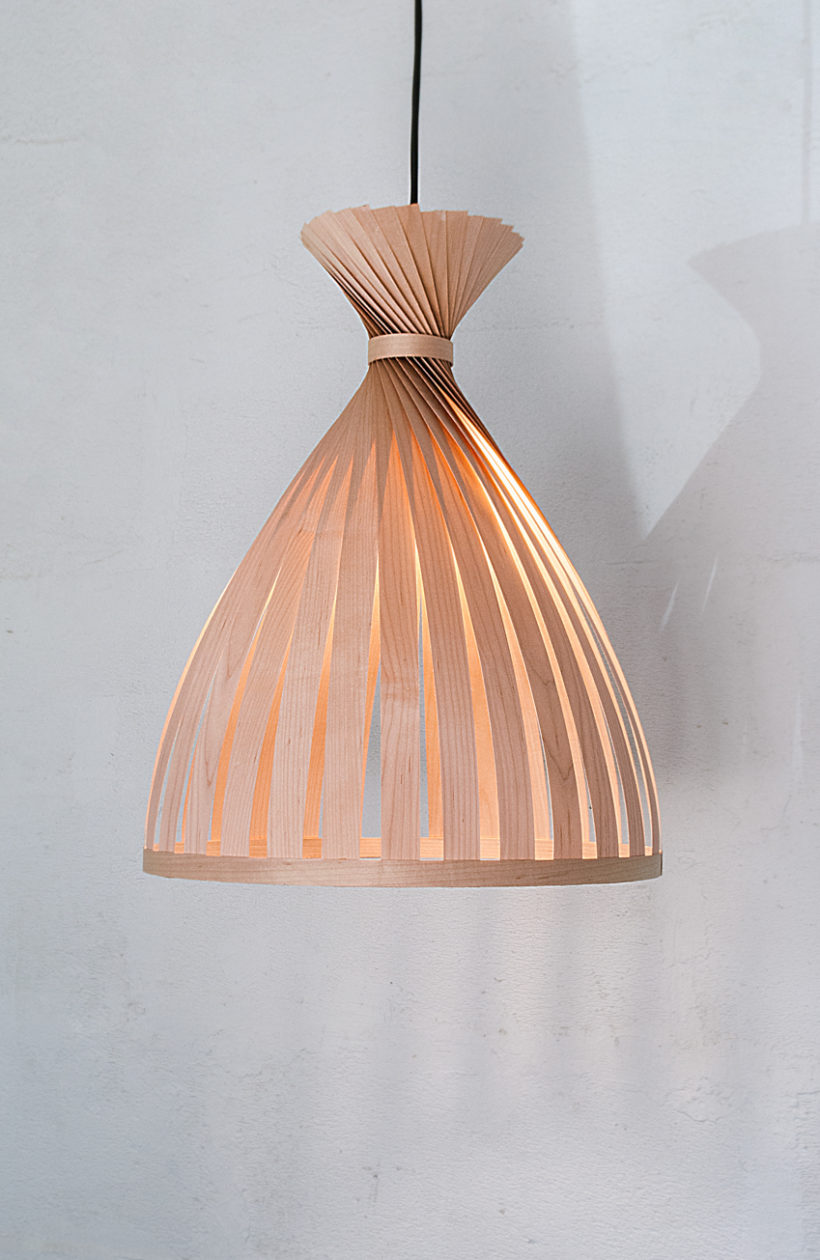 Χειροποίητο Ξύλινο Φωτιστικό Οροφής - 'X Teepee Maple'