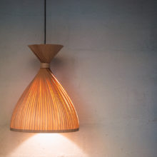 Handmade Wooden Ceiling Light - 'Teepee Maple'