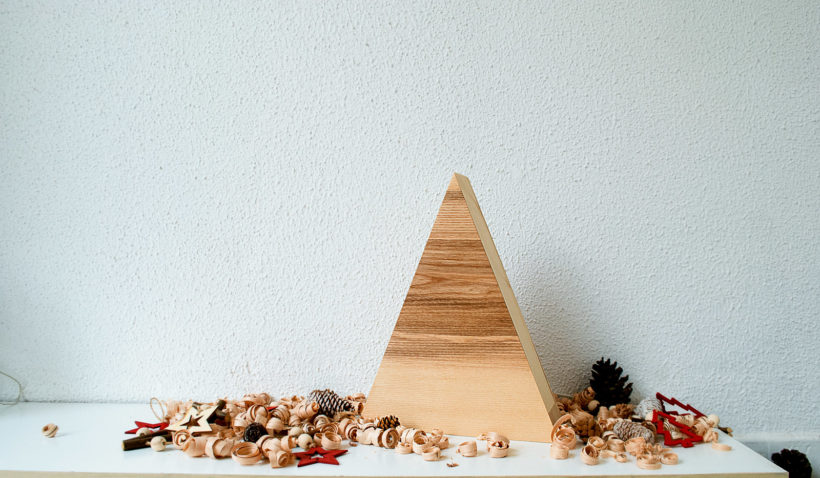 "Tree Big" - Handmade Wooden Christmas Table Lamp