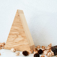 "Tree Small' - Handmade Wooden Christmas Table Lamp