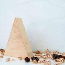 "Tree Small' - Handmade Wooden Christmas Table Lamp