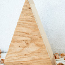 "Tree Small' - Handmade Wooden Christmas Table Lamp