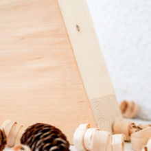 "Tree Small' - Handmade Wooden Christmas Table Lamp