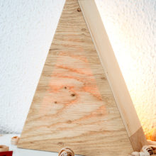 "Tree Small' - Handmade Wooden Christmas Table Lamp