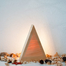 "Tree Small' - Handmade Wooden Christmas Table Lamp