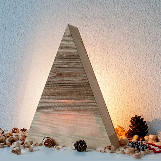"Tree Big" - Handmade Wooden Christmas Table Lamp