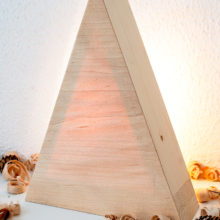 "Tree Small' - Handmade Wooden Christmas Table Lamp