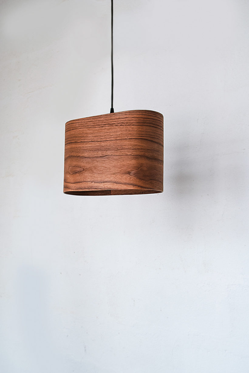 Wagon Walnut - Handmade Wooden Ceiling Light