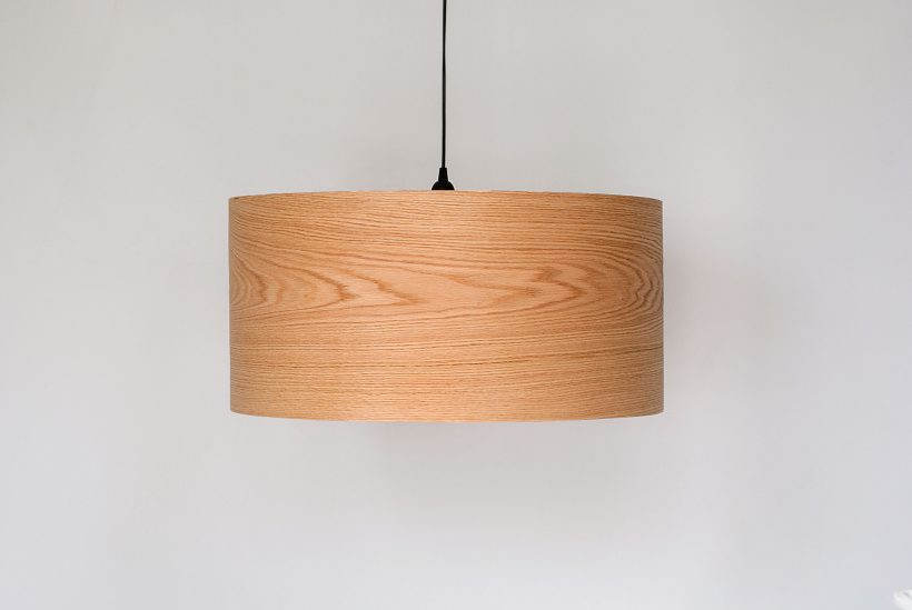 Spiral Oak - Handmade Wooden Ceiling Light