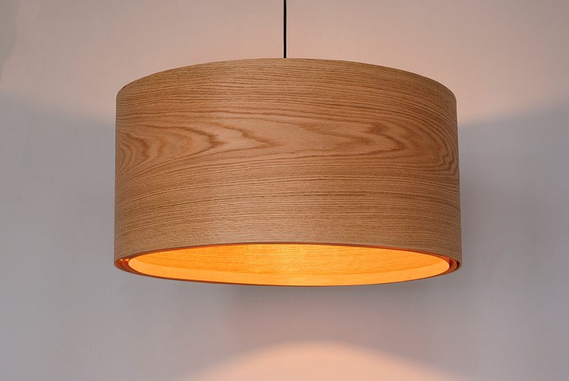Spiral Oak - Handmade Wooden Ceiling Light
