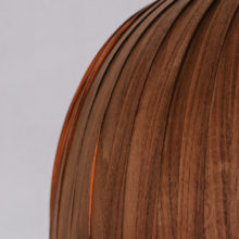 Bell II Walnut- Handmade Wooden Ceiling Light