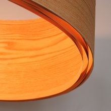 Spiral Oak - Handmade Wooden Ceiling Light