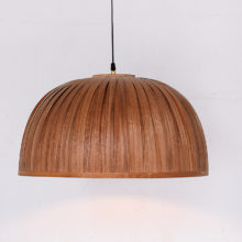 Bell II Walnut- Handmade Wooden Ceiling Light