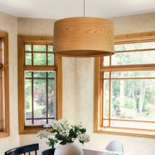 Spiral Oak - Handmade Wooden Ceiling Light