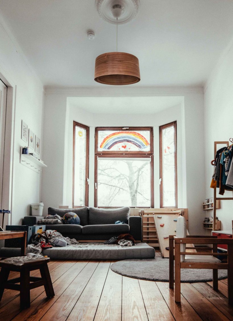 Spiral Walnut - Handmade Wooden Ceiling Light