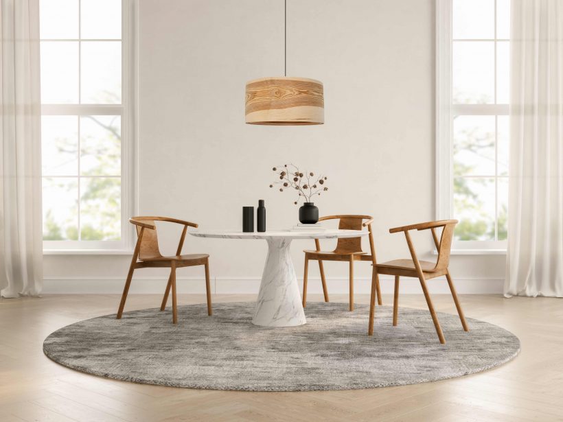 Spiral Olive - Handmade Wooden Ceiling Light