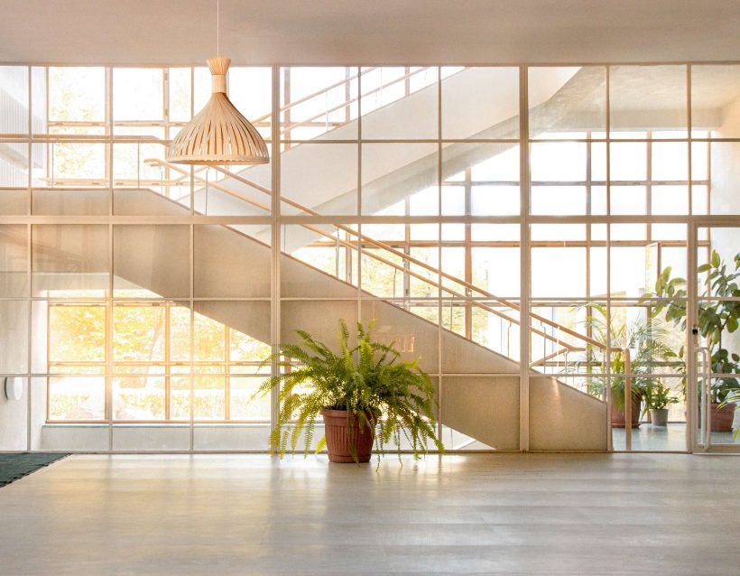 Handmade Wooden Ceiling Light - 'Tropical I'