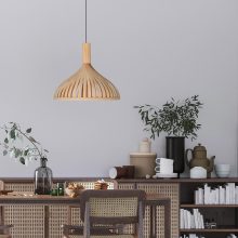 Χειροποίητο Ξύλινο Φωτιστικό Οροφής - 'Tropical II'
