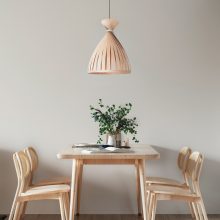 Handmade Wooden Ceiling Light - 'X Teepee Maple'