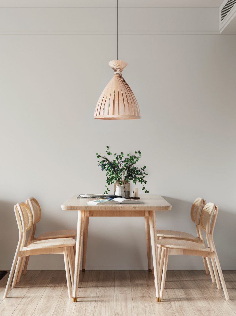 Χειροποίητο Ξύλινο Φωτιστικό Οροφής - 'X Teepee Maple'