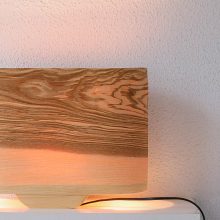 Wagon Olive - Handmade Wooden Table Lamp
