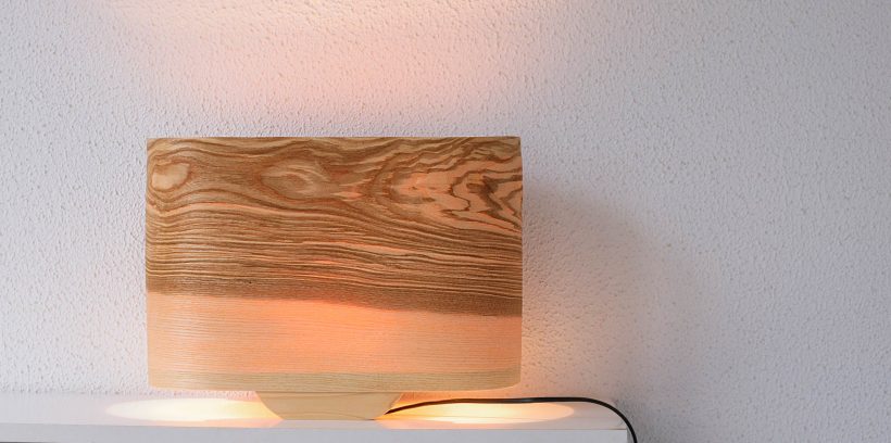 Wagon Olive - Χειροποίητο Ξύλινο Επιτραπέζιο Φωτιστικό