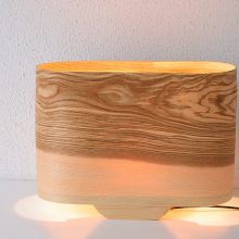Wagon Olive - Handmade Wooden Table Lamp