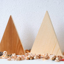 Handmade Wood Christmas Trees Decoration, Elm & Ash Handmade Wood Christmas Trees Decoration, Elm & Ash