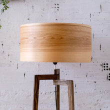 Handmade Wooden Floor Lamp 'Tripod II Olivie Paint Base' Handmade Wooden Floor Lamp 'Tripod II Olivie Paint Base'