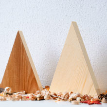 Handmade Wood Christmas Trees Decoration, Elm & Ash Handmade Wood Christmas Trees Decoration, Elm & Ash