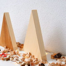 Handmade Wood Christmas Trees Decoration, Elm & Ash Handmade Wood Christmas Trees Decoration, Elm & Ash