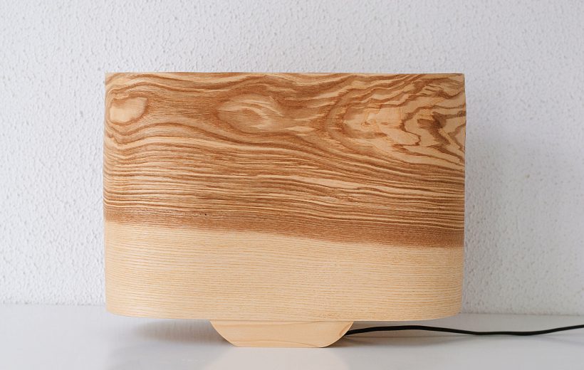 Wagon Olive - Χειροποίητο Ξύλινο Επιτραπέζιο Φωτιστικό