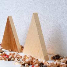 Handmade Wood Christmas Trees Decoration, Elm & Ash Handmade Wood Christmas Trees Decoration, Elm & Ash