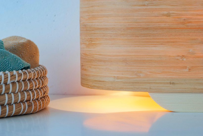 Wagon Bamboo - Χειροποίητο Ξύλινο Επιτραπέζιο Φωτιστικό