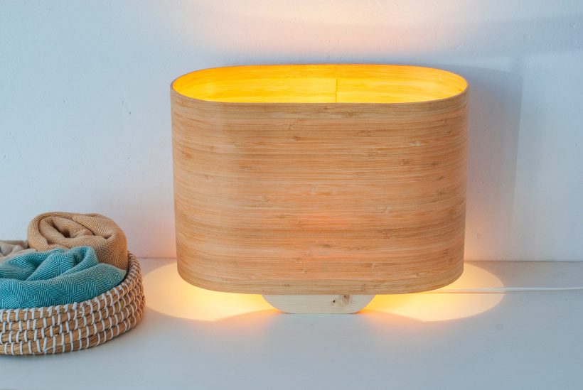 Wagon Bamboo - Χειροποίητο Ξύλινο Επιτραπέζιο Φωτιστικό