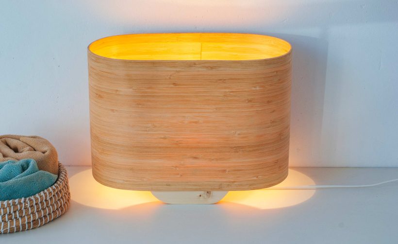 Wagon Bamboo - Χειροποίητο Ξύλινο Επιτραπέζιο Φωτιστικό