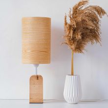 Handmade Wood Table Lamp - Motif Wood 2 Ash