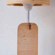 Handmade Wood Table Lamp - Motif Wood 2 Ash